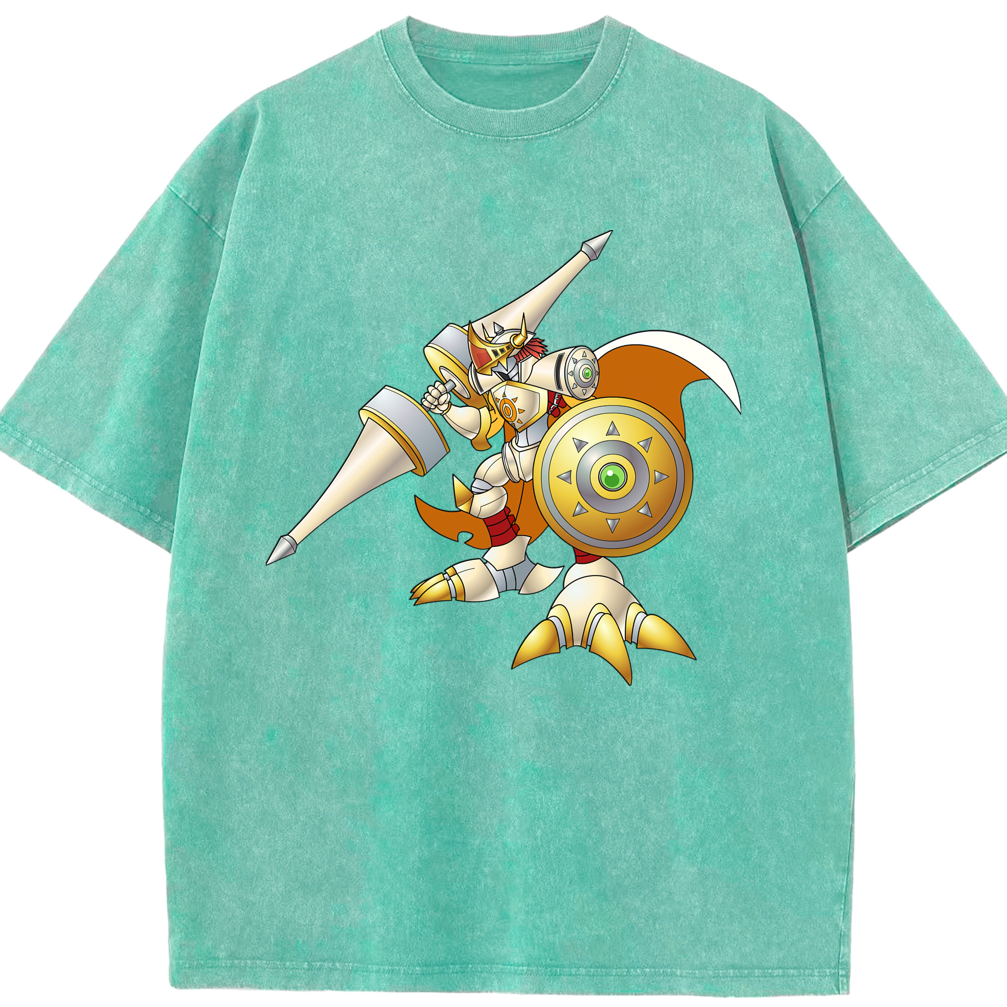 （画像用） Digimon デジタルモンスター/デジモン 綿100% ヴィンテージ風 半袖Tシャツ（フロントプリント）